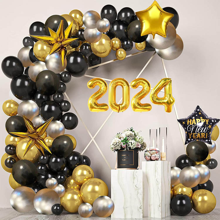 2024 Nieuwjaarsballonslingerbogenset