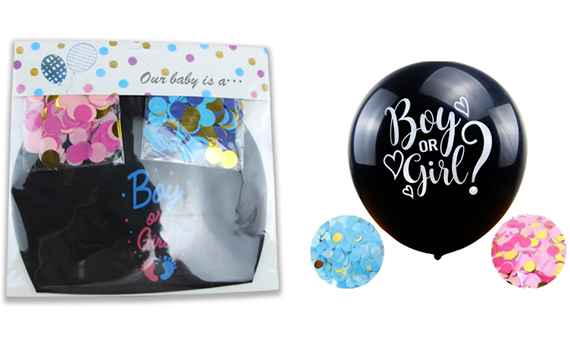 Onthul het geslacht van je baby op een gender reveal feest met gender reveal ballonnen