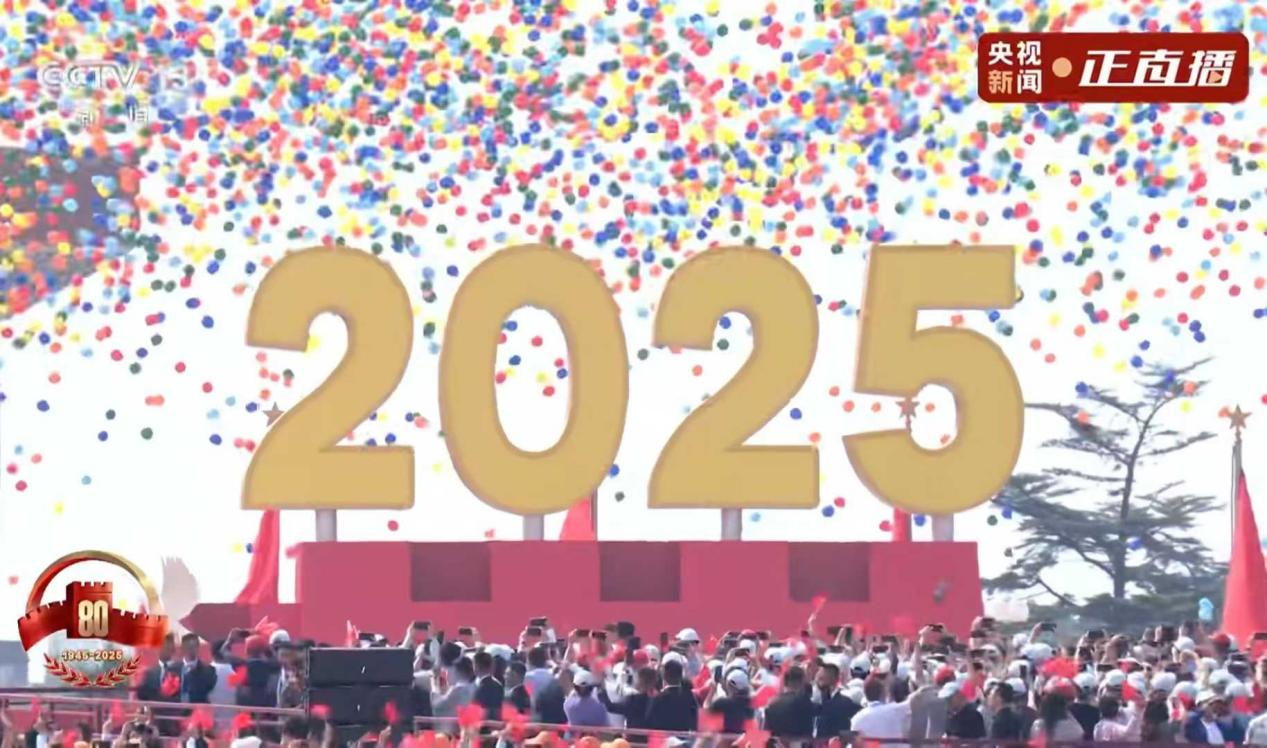 3 september 2025, China's militaire parade, latex ballonrelease