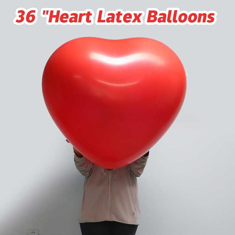 36 inch hartvormige latex ballonnen