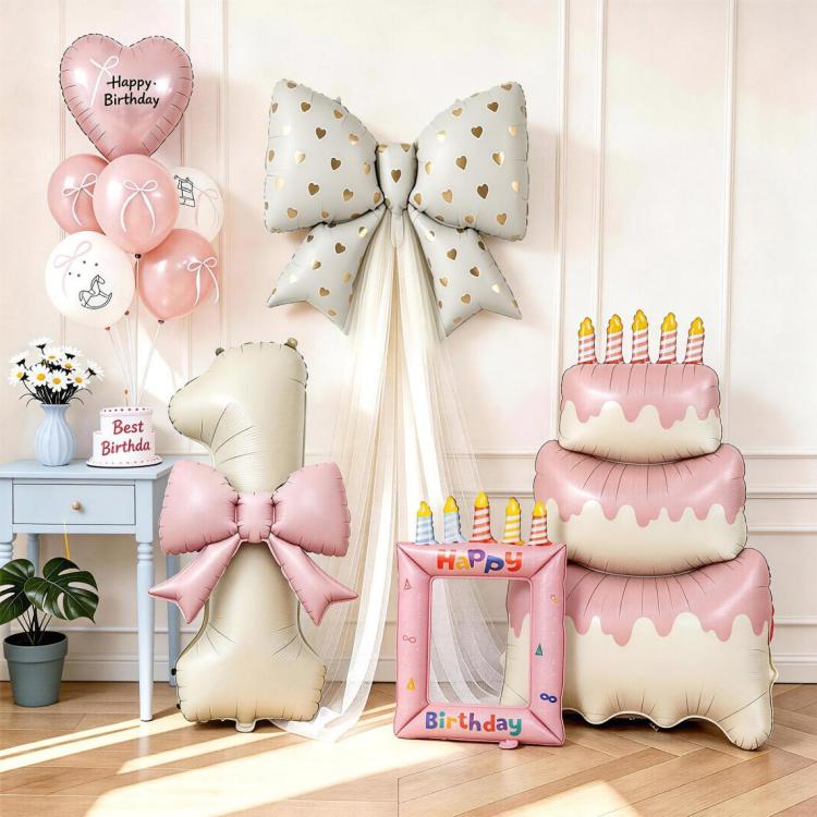 Verjaardag Achtergrond Folie Ballonnen Decor Kit
