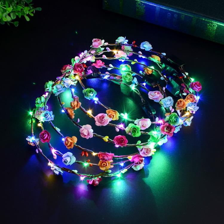 LED-bloemhoofdbandkroon