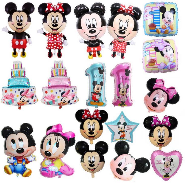 Folieballonnen met Mickey Minnie-thema