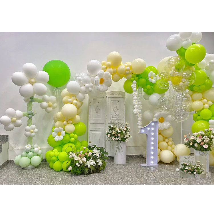 Kleine Daisy Balloon Garland Arch Kit