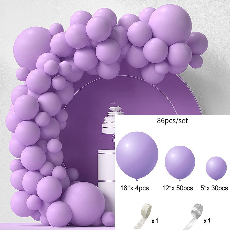 Ballonboog in effen kleur